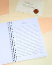 Floral Diary Personalised Undated Monthly Planner | Apricot Peach