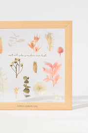 Botanical Garden Quote Frame