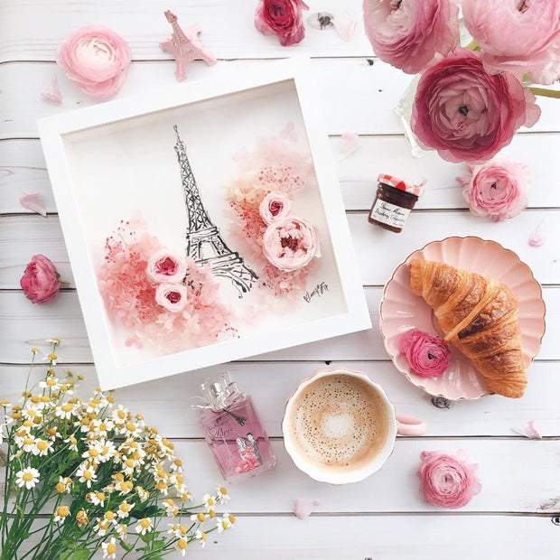 Artprint with Preserved Flowers-Paris in Spring-Love Limzy Co.