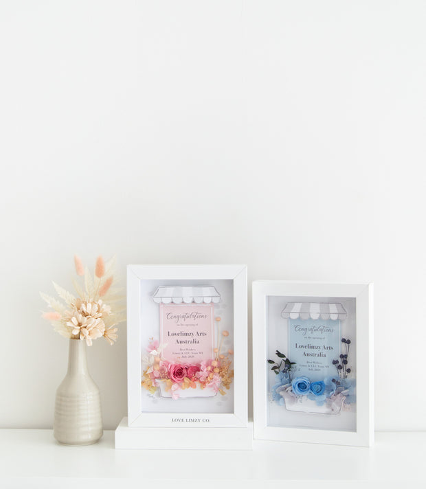 Artprint with Preserved Flowers-Storefront Congrats-Love Limzy Co.