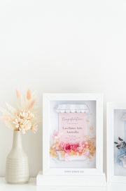 Artprint with Preserved Flowers-Storefront Congrats-Love Limzy Co.