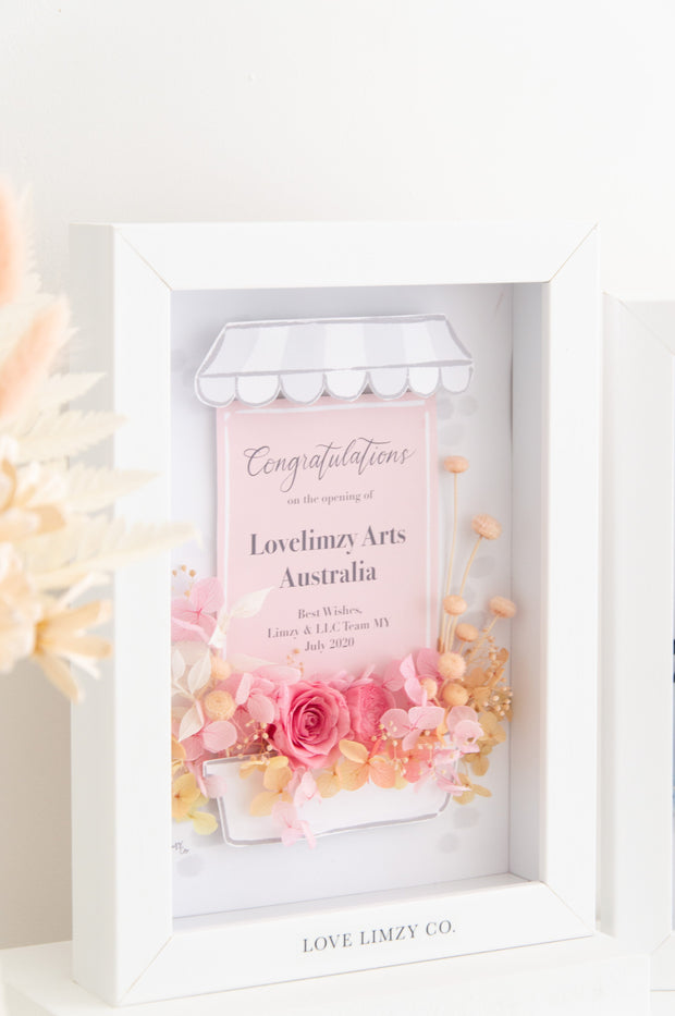 Artprint with Preserved Flowers-Storefront Congrats-Love Limzy Co.