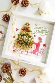 Artprint with Preserved Flowers-Under the Christmas Tree-Love Limzy Co.