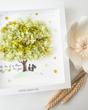 Artprint with Preserved Flowers-Wishing Tree-Love Limzy Co.